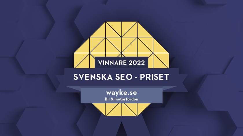 Wayke tar hem svenska SEO-priset bakgrundsbild