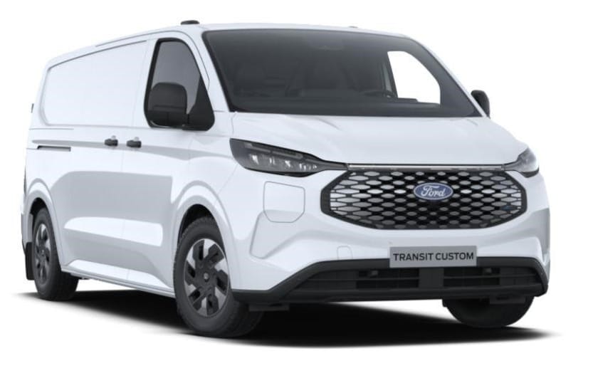 Bild 1 av Ford E-Transit Custom 340 Skåp Trend 340l Elmotor 100kW 136hk 1-Växlad Rwd El Dubbla Skjutdörrar