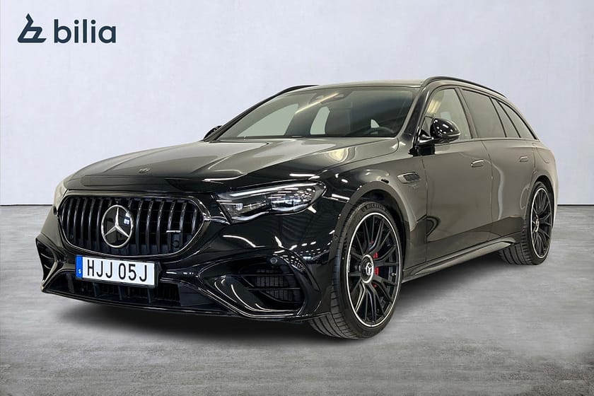 Bild 1 av Mercedes-Benz AMG E 53 HYBRID T 4MATIC+ E53 585hk/HuD/21"/Pano/Burmeister/SE SPEC