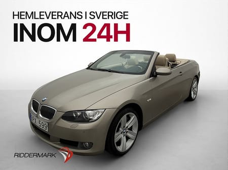 BMW 335i Convertible 335 Plåtcab Comfort Skinn Navi Välservad 306hk