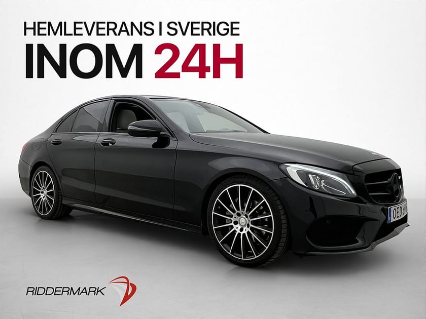 Bild 1 av Mercedes-Benz C 220 d C220 AMG Värmare Panorama Burmester Läder