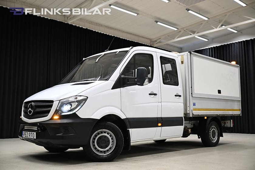 Bild 1 av Mercedes-Benz Sprinter 316 BlueTEC Chassi Crew cab Automat|Dubbelhytt|Kåpa|3.5ton-drag|EnÄgare|Leasbar