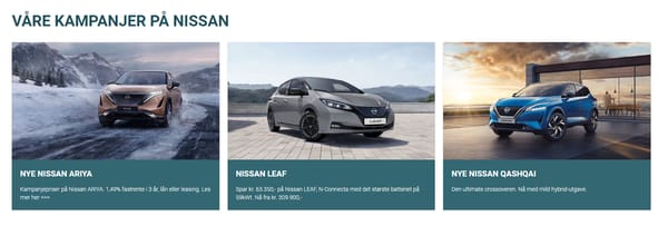 Våre kampanjer på Nissan