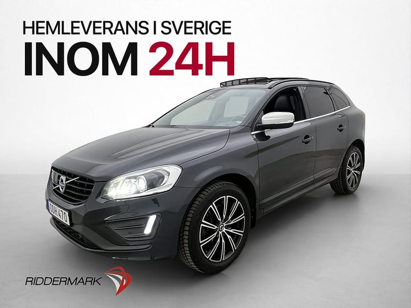 Bild 1 av Volvo XC60 D4 AWD R-Design VOC Pano H/K B-Kam Drag Ny-Kamrem