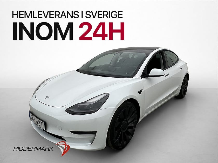 Bild 1 av Tesla Model 3 Performance AWD Värmepump Autopilot Panorama