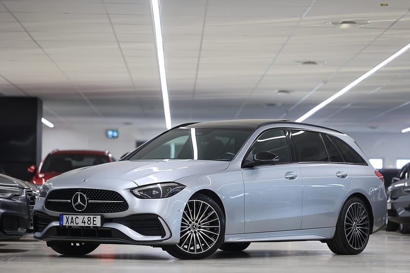 Bild 3 av Mercedes-Benz C 220 T d 4MATIC 4M 200hk AMG Night Pano Burmester