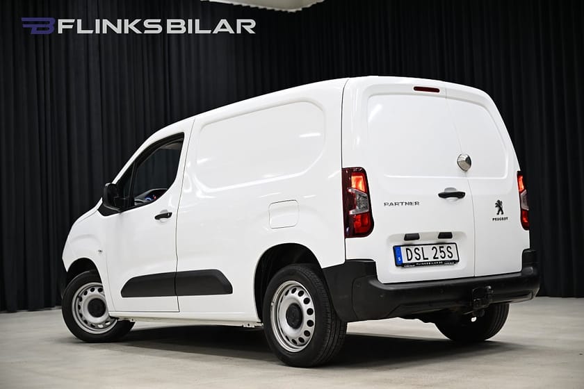 Bild 4 av Peugeot Partner Utökad Last 1.5 BlueHDi 102HK Drag|Värmare|PDC|3-Sits|Leasbar
