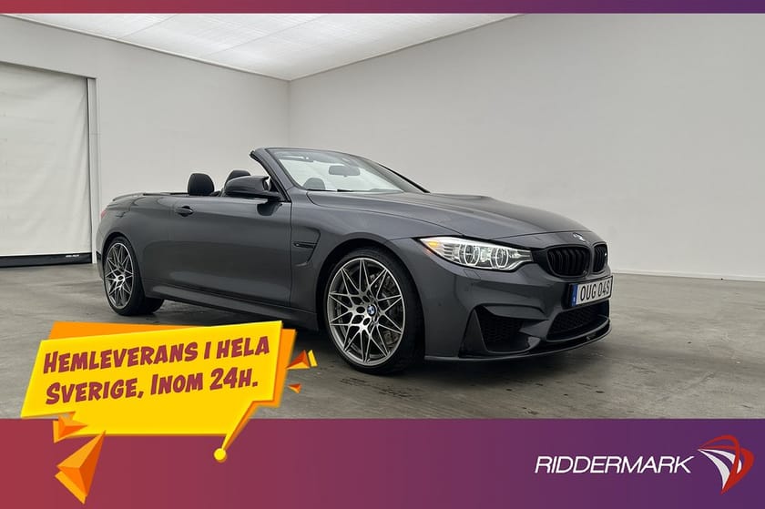 Bild 1 av BMW M4 Competition Cabriolet Cab 450hk Navi H/K HUD Kamera Elstolar