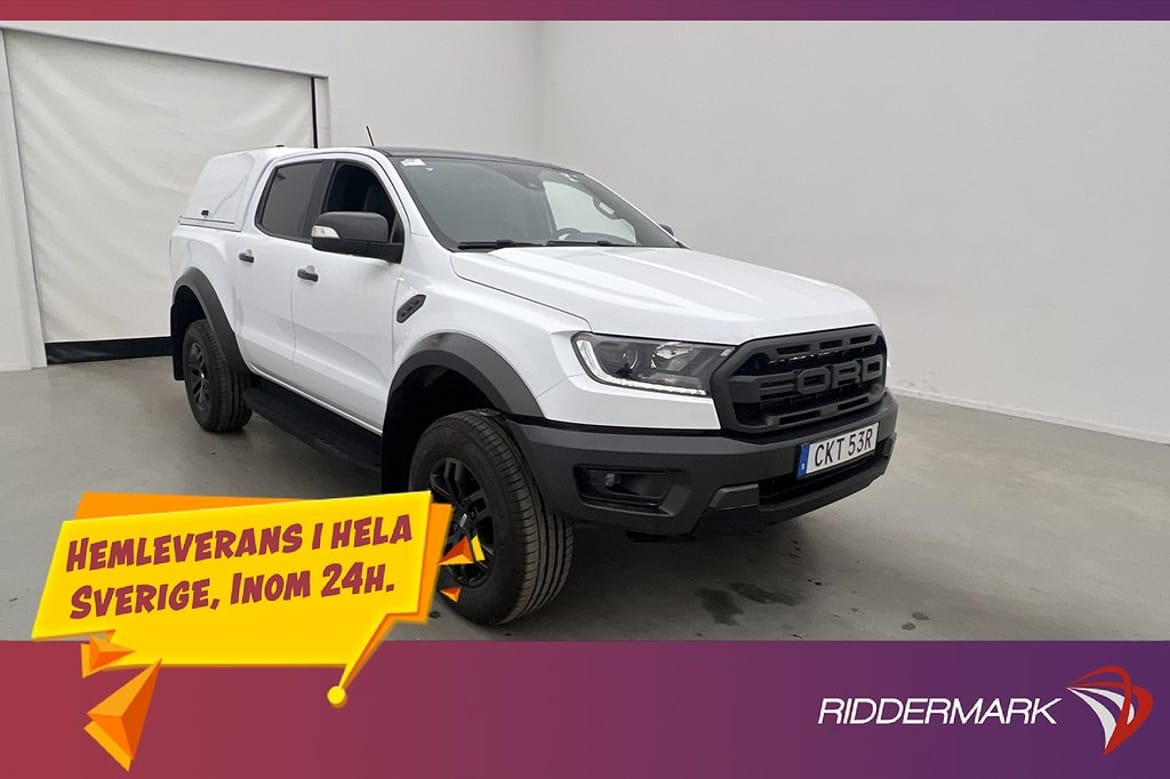 CKT53R | Ford Ranger Raptor | 213hk 4x4 Värm Drag CARPLAY Kåpa MOMS | Wayke