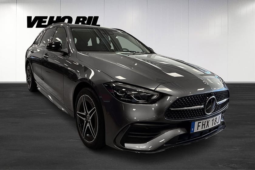 Bild 2 av Mercedes-Benz C 300 T e C300 AMG Line, Drag, Minnespaket, Carplay, Nightpack