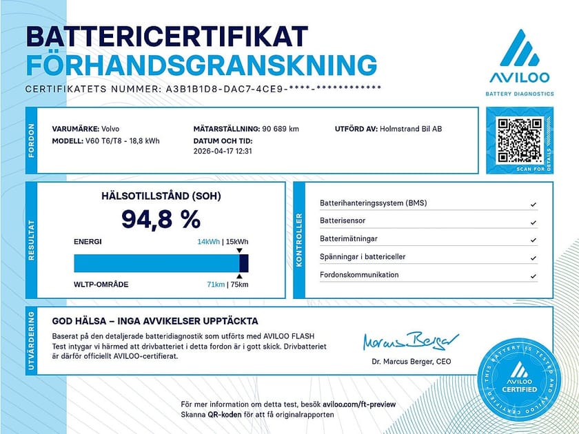 Bild 3 av Volvo V60 Recharge T6 AWD Core Drag P-värme Kamera Carplay BLIS