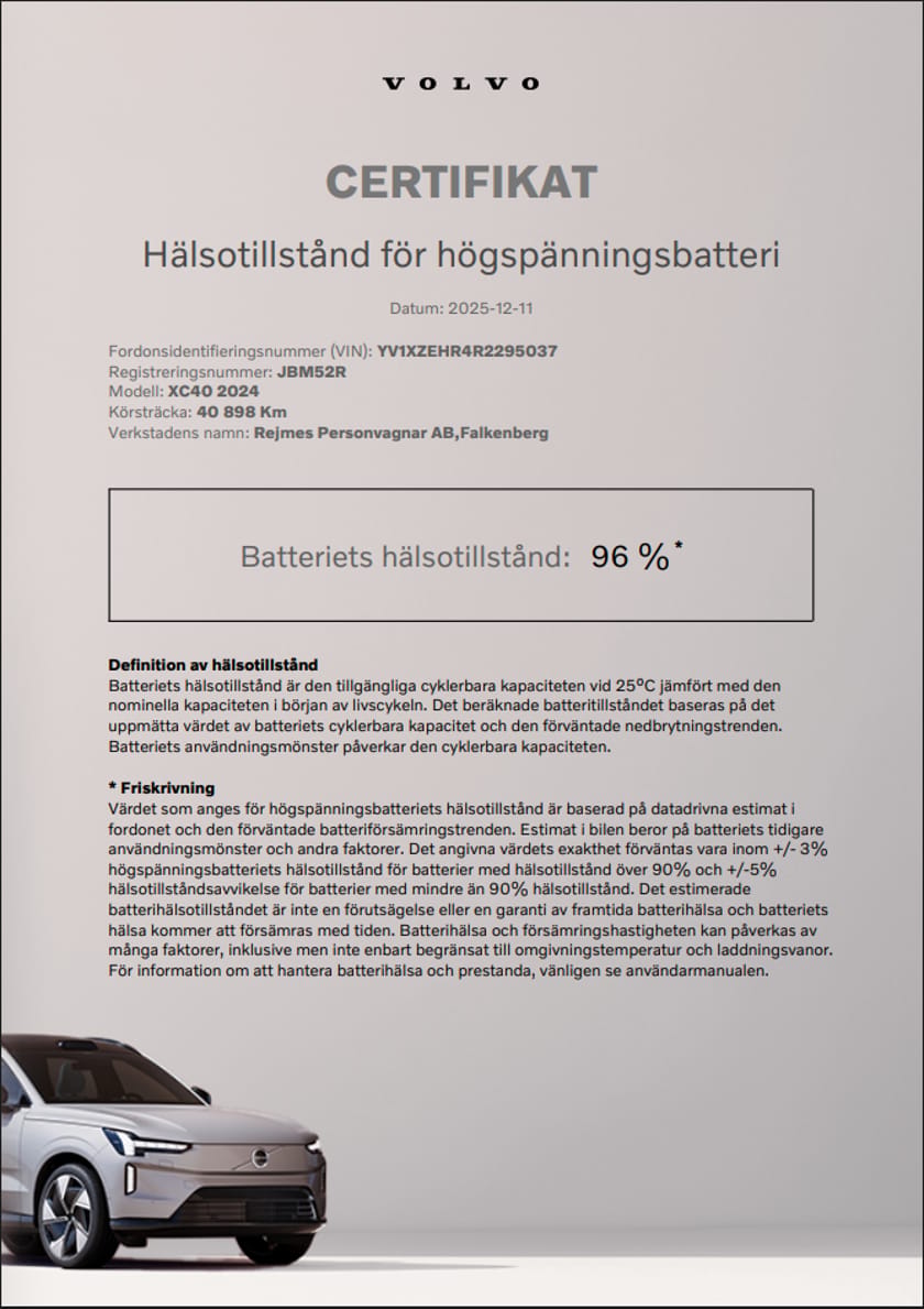 Bild 4 av Volvo XC40 Recharge Single Motor Extended Range Ultimate | 360 Kamera | Harman Kardon | Google System |