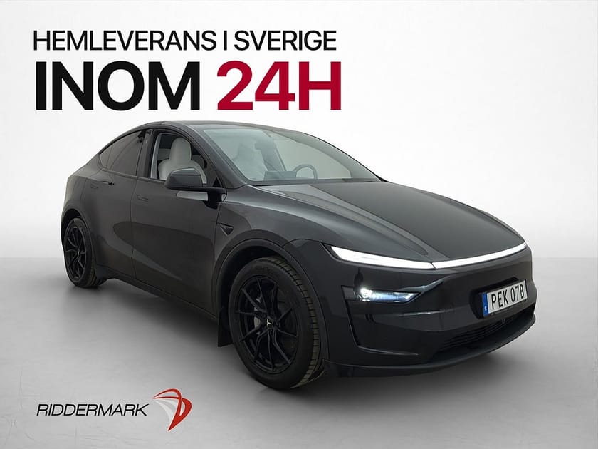Bild 1 av Tesla Model Y Long Range AWD AP Drag Ljus interiör Sv.Såld
