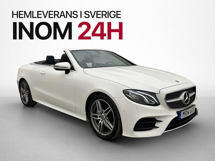 Bild 2 av Mercedes-Benz E 200 Cabriolet 184hk AMG Line 360° Minnespkt