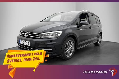 Volkswagen Touran 7-seater 1.5 TSI 150hk R-Line 7-sits Kamera Drag