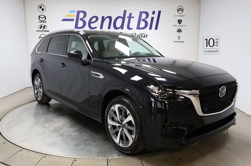 Bild 1 av Mazda CX-80 PHEV 4WD 7-sits /Takumi Plus/ Glastak/ Vitt Nappaläder