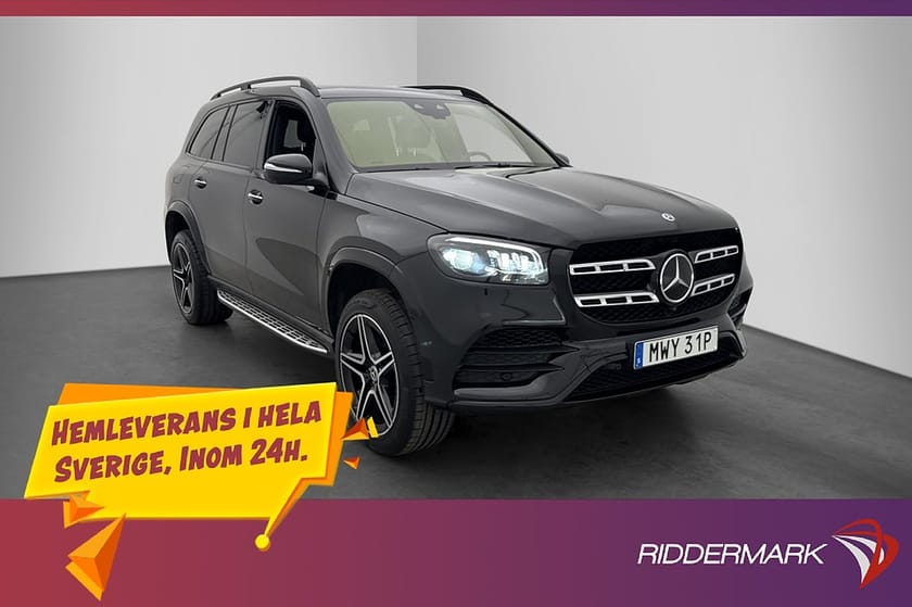 Bild 1 av Mercedes-Benz GLS 400 d 4MATIC 400d 4M AMG 7-Sits AirMatic Pano Burm Drag