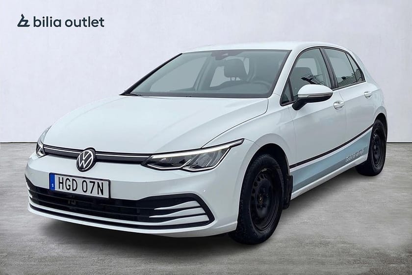 Bild 1 av Volkswagen Golf 1.5 TGI Låg Skatt Moms SoV 130hk Vit