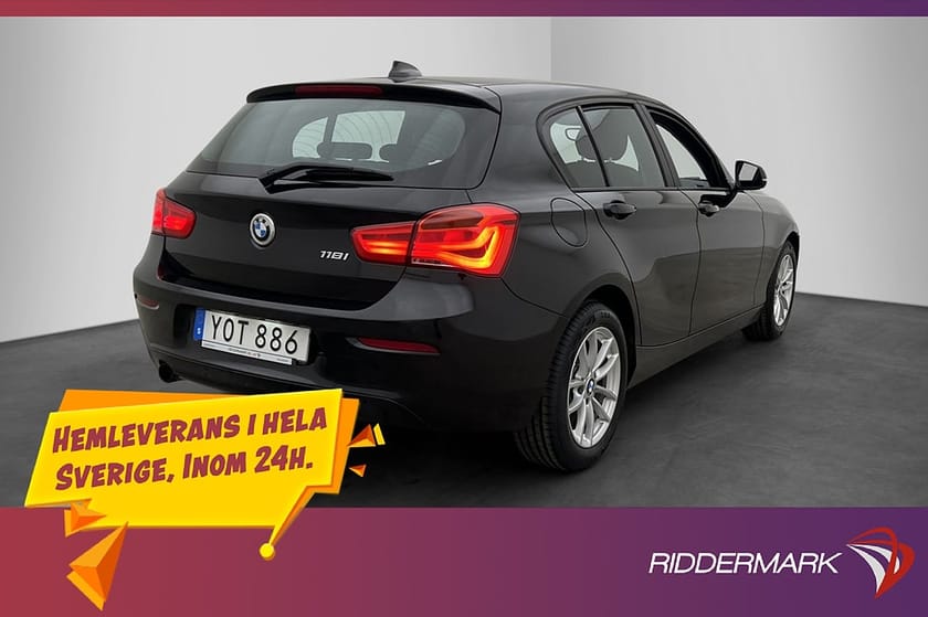 Bild 4 av BMW 118i 136hk Advantage P-Sensorer Farthållare Låg-Skatt