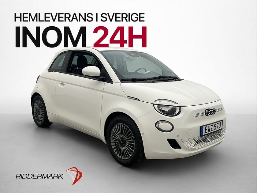 Bild 1 av Fiat 500e 42 kWh 118hk Kamera Navi CarPlay Farthållare