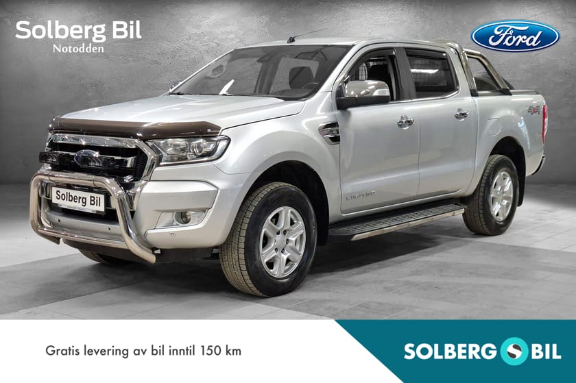 Bilde 1 av Ford Ranger Dobbelcab 3,2TDCi 200hk Limited/Eu28/Aut/Skinn/Varmer/ACC/R.Kam