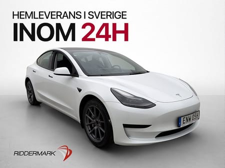 Tesla Model 3 Standard Range Värmepump Autopilot Pano MOMS