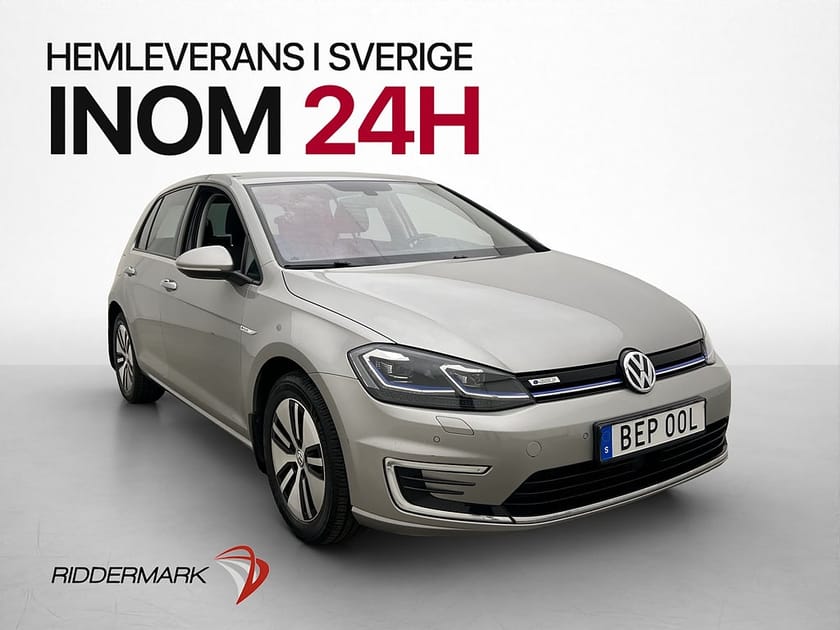 Bild 1 av Volkswagen e-Golf Kamera Värmepump Cockpit Navi CarPlay