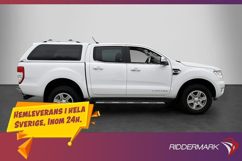 Bild 2 av Ford Ranger Dubbelhytt Limited 213hk 4x4 Värm Drag Kamera CARPLAY Kåpa