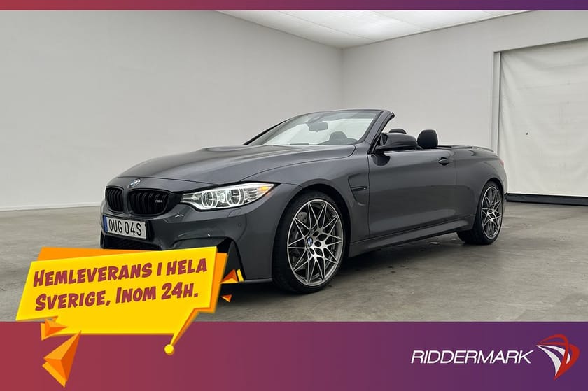 Bild 2 av BMW M4 Competition Cabriolet Cab 450hk Navi H/K HUD Kamera Elstolar
