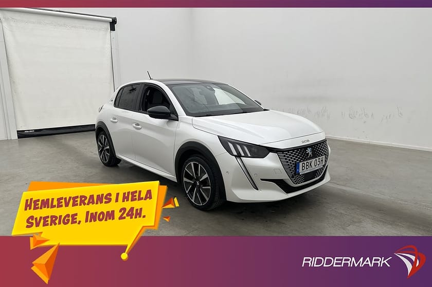 Bild 4 av Peugeot e-208 136hk GT Kamera CarPlay Navi Halvskinn