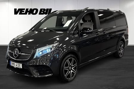 Mercedes-Benz V 300d 4MATIC 3.2t AMG 7-sits Värmare 360° Navi