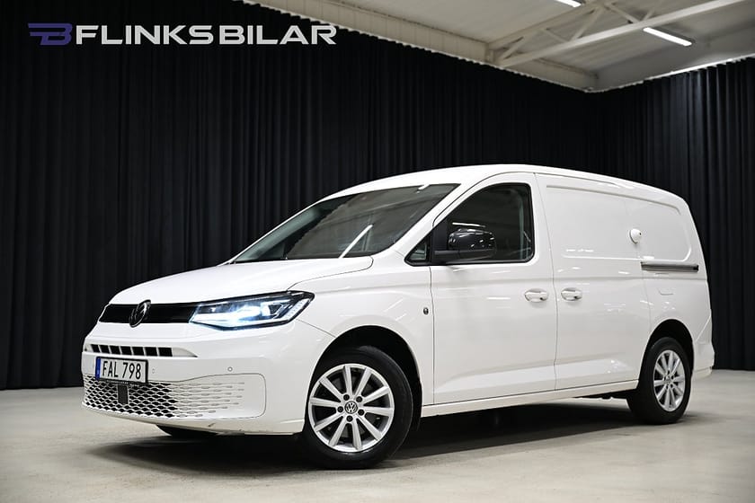 Bild 1 av Volkswagen Caddy Cargo Maxi DSG 122HK Nedlackad|LED|Inredd|Dubbeldörr|Leasbar|SeUtr