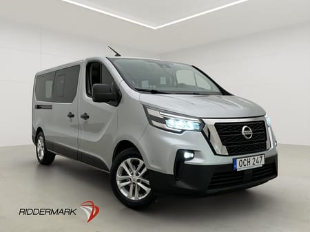 Nissan Primastar Crew Kombi Lång Drag B-Kamera 9-Sit CARPLAY Moms