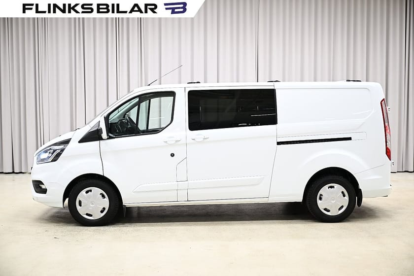 Bild 3 av Ford Transit Custom 340 Crew Van 170HK Automat|Dubbelhytt|LED|Inredd|EnÄgare|Moms