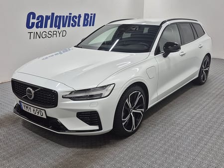 Volvo V60 T6 Recharge R-Design plug in AWD 350HK 4x4 Läder