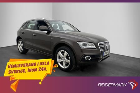 Audi Q5 TDI Q 190hk S-Line Pano P-Sensorer Halvskinn  Drag