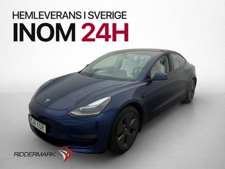 Tesla Model 3 Long Range AWD Ljus Interiör Pano 1-Brukare