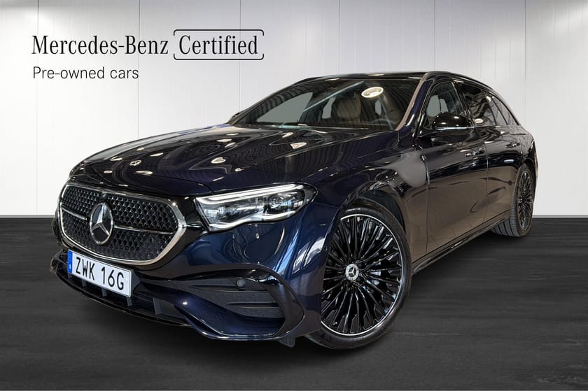 Bild 1 av Mercedes-Benz E 300 d e 4MATIC T 300de AMG Premium / Burmester / Tjänstebil lev 29/5