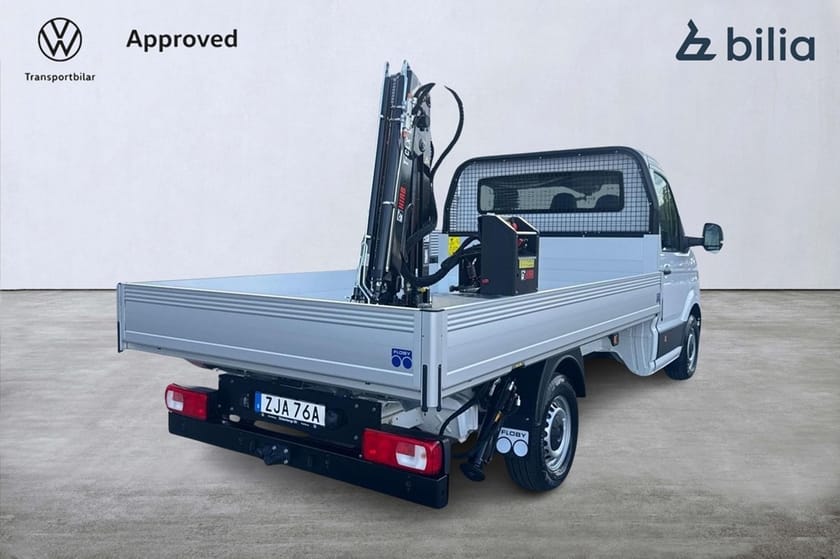 Bild 1 av Volkswagen Crafter Chassi 35 163Hk L3 Automat flak med kran RWD Auto
