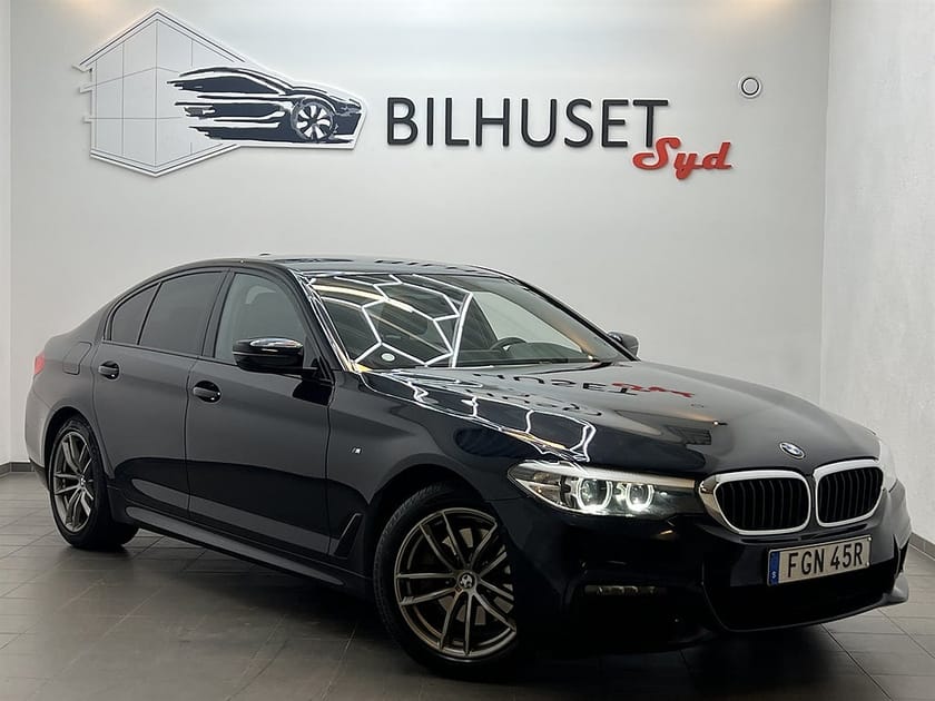 Bild 1 av BMW 520d xDrive Sedan 520 190hk M Sport Värmare/Läder/Krok/Navi/Bkamera/Nyservad