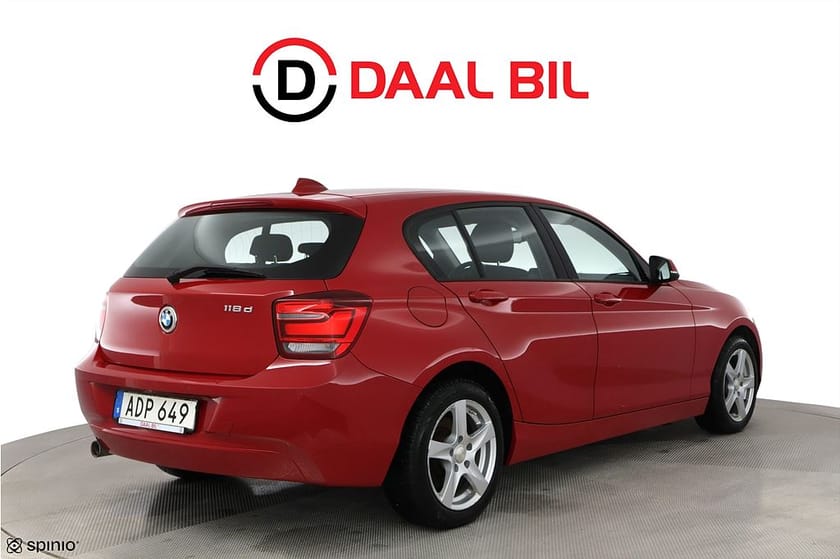 Bild 5 av BMW 118d 5-DÖRRARS AUTOMAT BLUETOOTH P-SENS FARTHÅLLARE