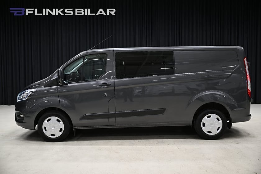 Bild 3 av Ford Transit Custom 340 Crew Van 170HK Automat|Dubbelhytt|Drag|Värmare|Leasbar