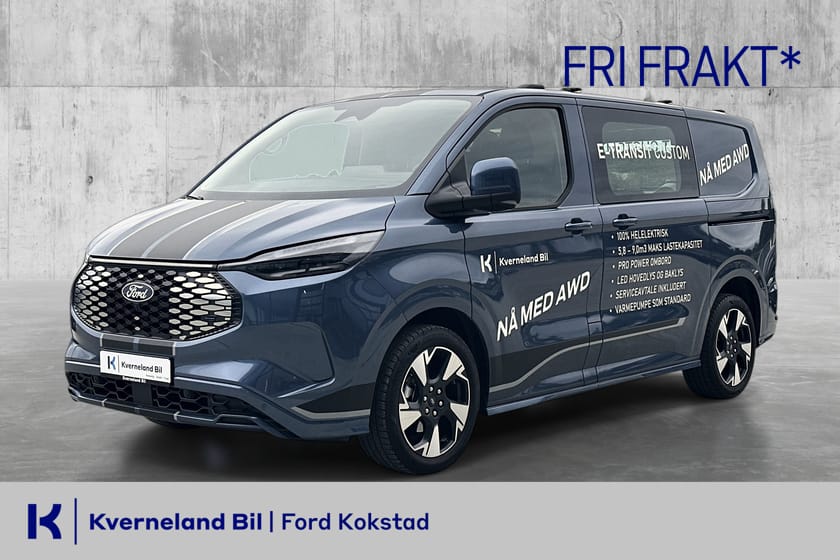 Bilde 1 av Ford E-Transit Custom 320 Sport L1 286hk ACC/360-kamera/Varme ratt/Krok