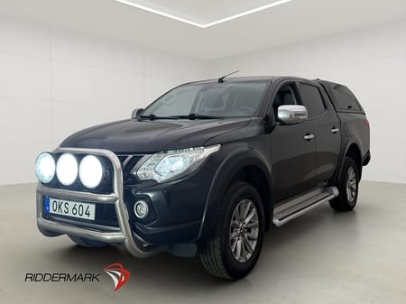 Mitsubishi L200 Dubbelhytt Premium 2.4 4WD Värmare Drag Diff Skinn Kåpa