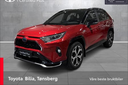 Toyota RAV4 Plug-in Hybrid Executive Bitone, Rød med sort tak, h-feste, skinn