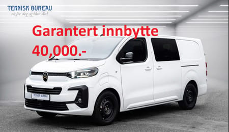Citroën ë-Jumpy 75 40.000.- GARANTERT INNBYTTE, Ved kjøp Harstad