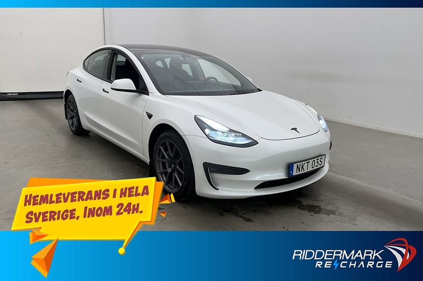 Bild 1 av Tesla Model 3 Long Range AWD AP Pano Skinn Navi Drag