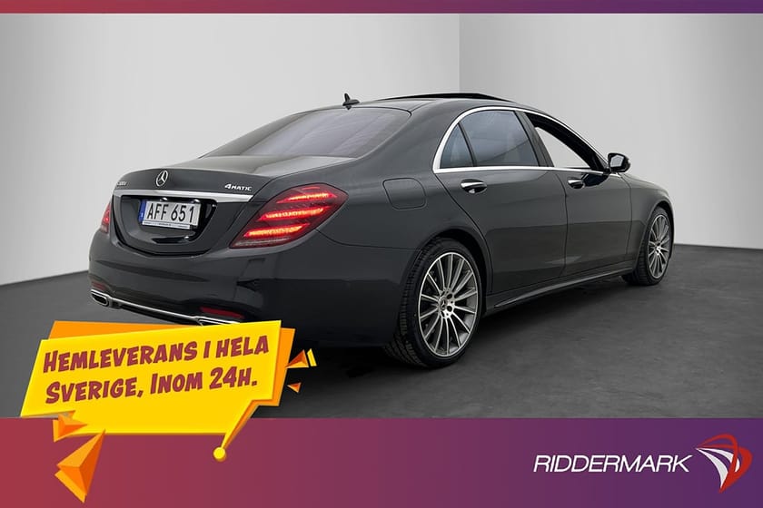Bild 4 av Mercedes-Benz S 400 d 4MATIC L 400d 4M AMG Airmatic Pano Burm 360° HUD