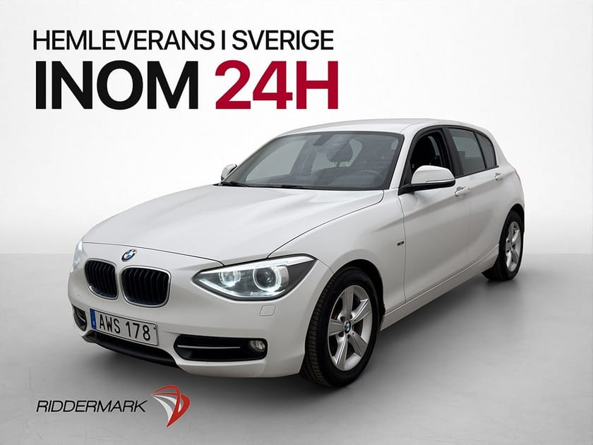 Bild 1 av BMW 118d 118 143hk Sport line Dragkrok P-Sensorer Bluetooth