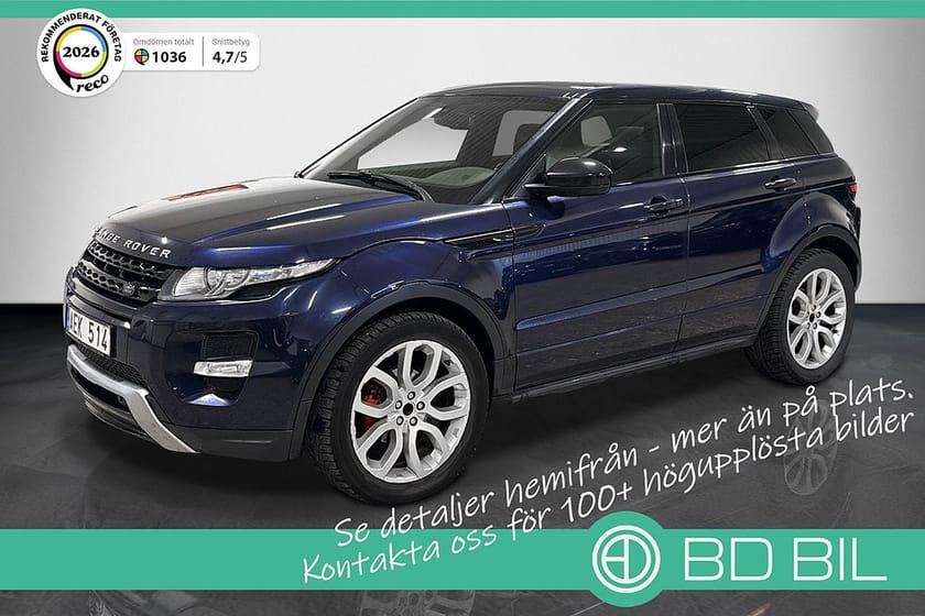 Bild 1 av Land Rover Range Rover Evoque 2.2 SD4 AWD 190HK MERIDIAN DYNAMIC PANORAMA VÄRMARE